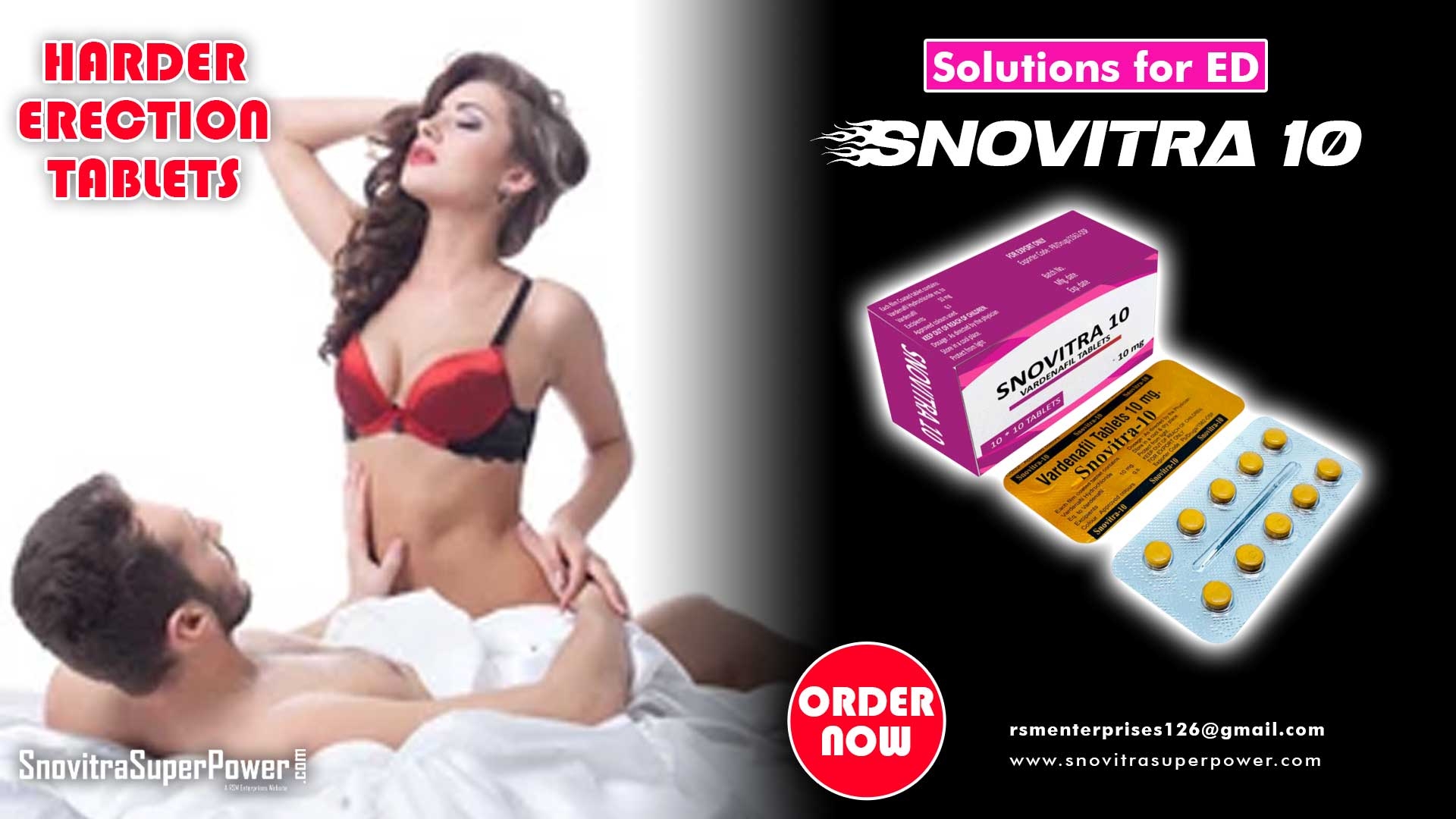 Buy Snovitra 10 Online for Harder Erections
